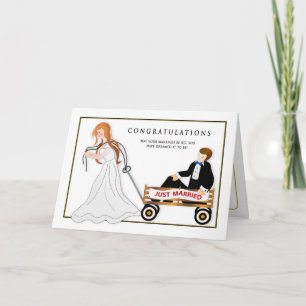 Congratulations on Marriage Humor Bride Groom Card