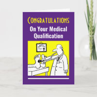 Congratulations on Medical Qualification Card