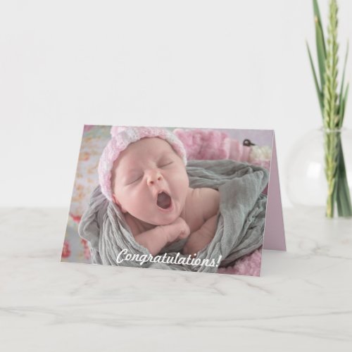 Congratulations on New Baby Girl Card