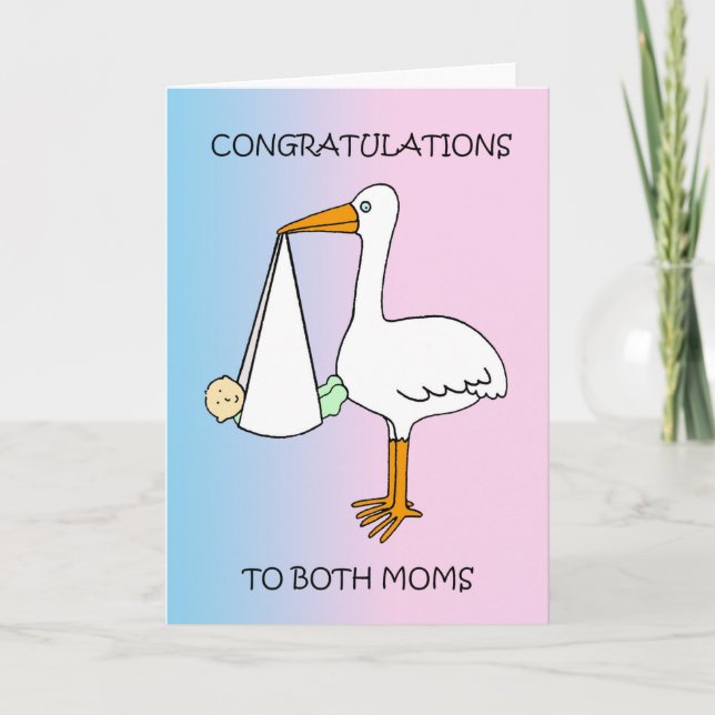 Congratulations on New Baby to Female Couple Card (Front)