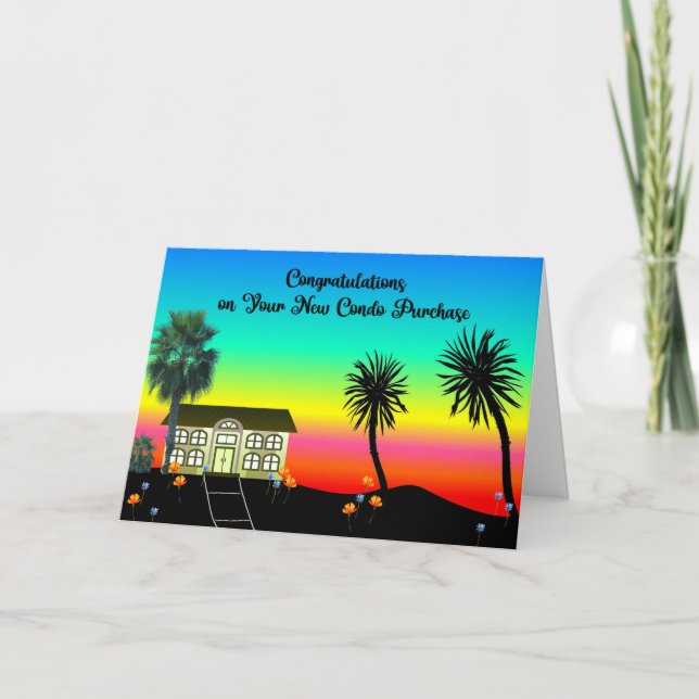 Congratulations on New Condo Purchase Thank You Card (Front)