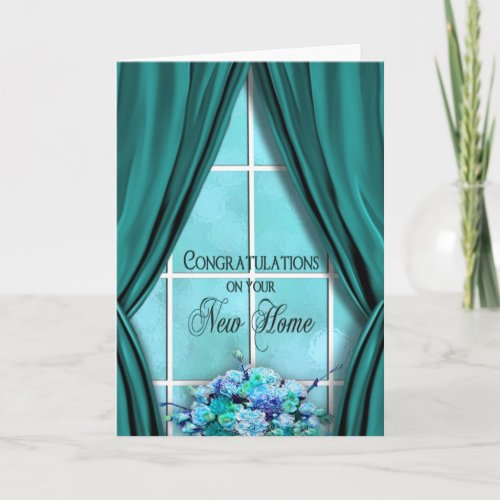 Congratulations on New Home _ WindowCurtains Card