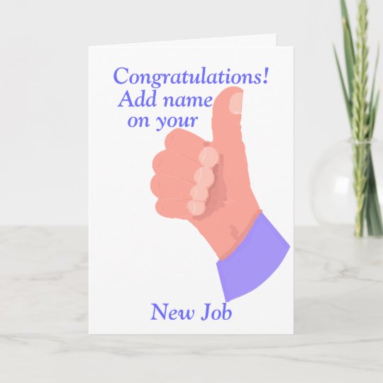 Congratulations on New Job customize Card | Zazzle.com