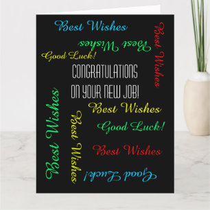 Congratulations on New Job from All of Us, JUMBO Card