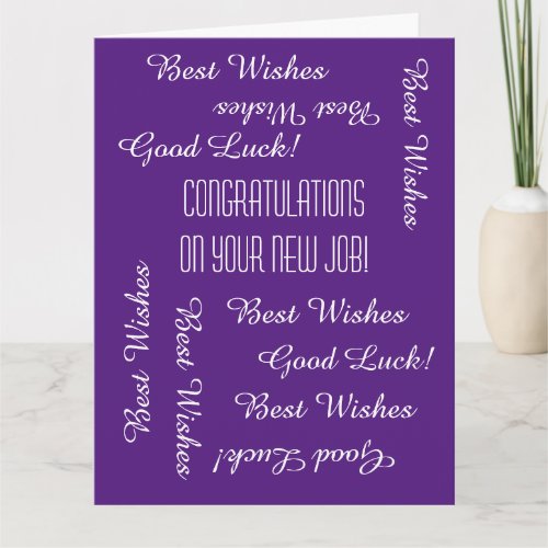 Congratulations on New Job from All of Us, JUMBO 