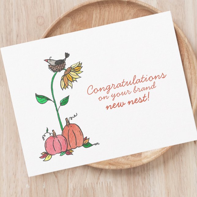 Congratulations on New Nest | Autumn Home Realtor Postcard (Creator Uploaded)