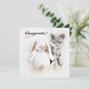 Congratulations on New Pet  Card