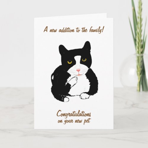 Congratulations on new pet cards customize card