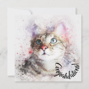 Congratulations on New Pet Cat Card
