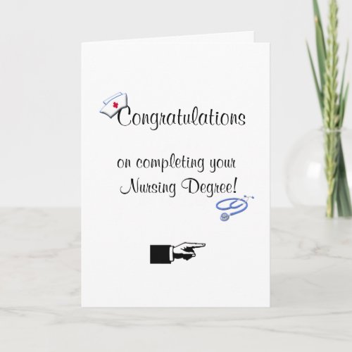 Congratulations on Nursing Degree_Humor Card