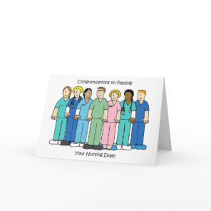 Congratulations on Passing Nursing Exam Card