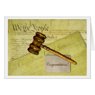 congratulations card lawyer judge attorney greeting passing exam bar invitation event cards gifts election zazzle