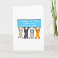 Congratulations on Passing the CPA Exam. Card
