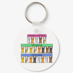 Congratulations on Passing Your Exams. Keychain