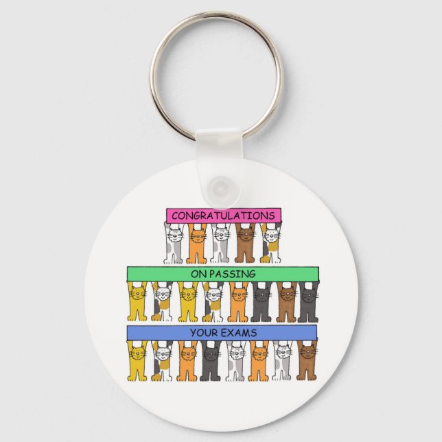 Congratulations on Passing Your Exams. Keychain (Front)