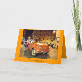 Congratulations on passing your test Fiat Card