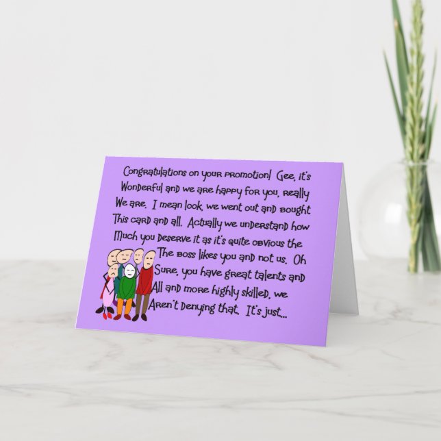 Congratulations on Promotion Cards & Gifts (Front)