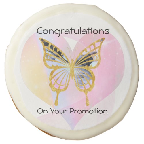 Congratulations on Promotion Sugar Cookies