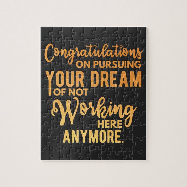 Congratulations on Pursuing Your Dream Jigsaw Puzzle (Vertical)