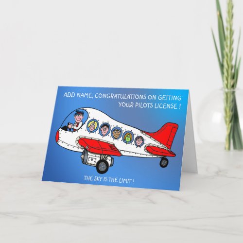 Congratulations on qualifying as a pilot card