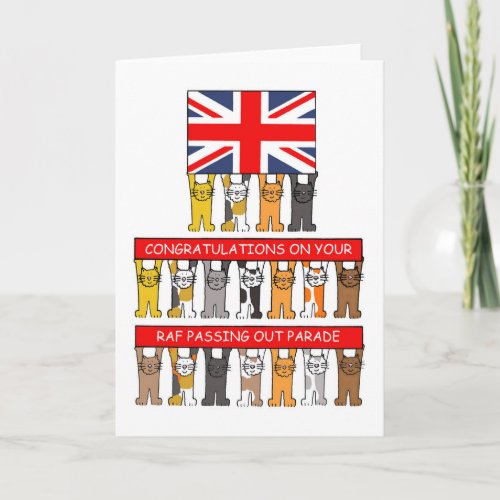 Congratulations on RAF Passing Out Parade Card