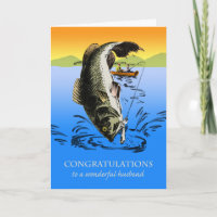 Congratulations on Retirement for Husband, Fishing Card