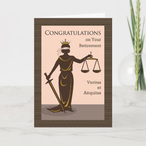 Congratulations on Retirement Legal Field Card