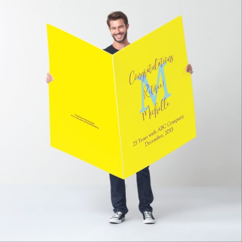 Congratulations on Retirement, Monogram Big Jumbo