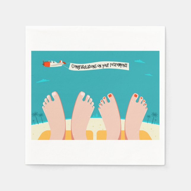 Congratulations on Retirement Napkins (Front)