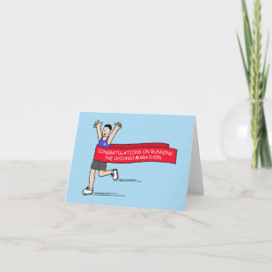 Congratulations on Running Chicago Marathon Card