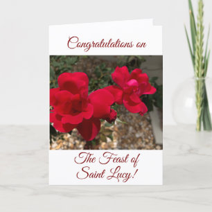 Congratulations on the Feast of Saint Lucy, Card