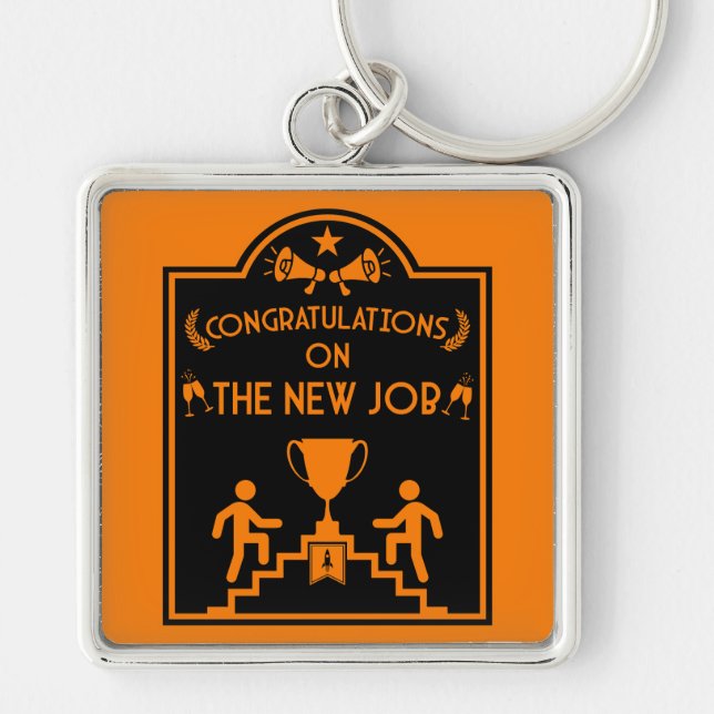 Congratulations On The New Job Keychain (Front)