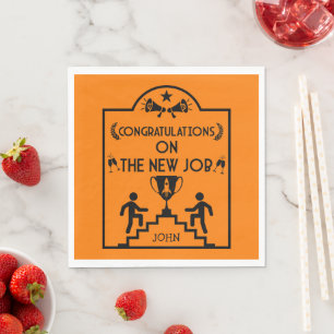 Congratulations On The New Job Napkins