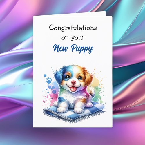 Congratulations on the New Puppy  Card