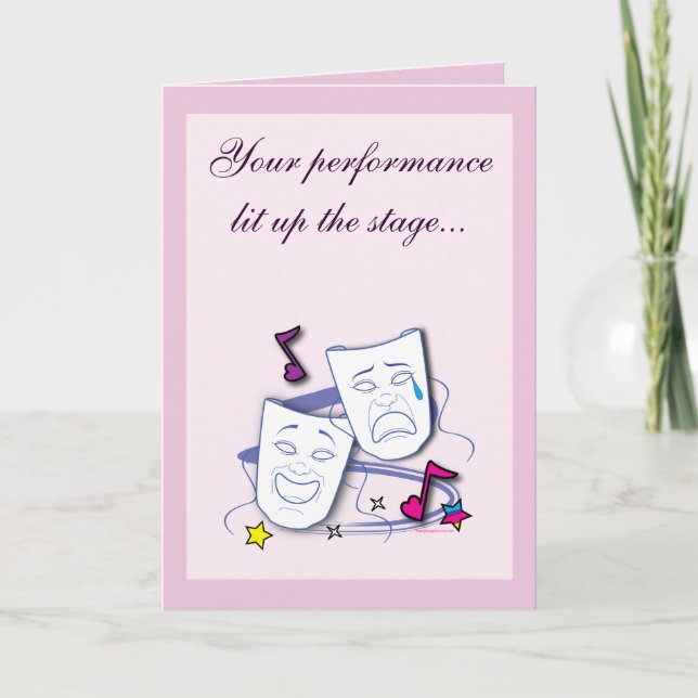 Congratulations on the Play! Card (Front)