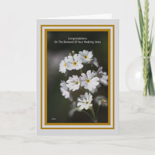 Congratulations On The Renewal Of Your Wedding Vow Card
