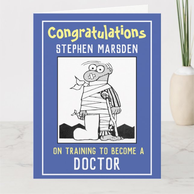 Congratulations on Training to be a Doctor Card (Front)
