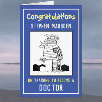 Congratulations on Training to be a Doctor Card
