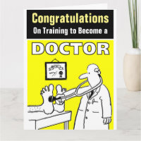 Congratulations on Training to Become a Doctor Card