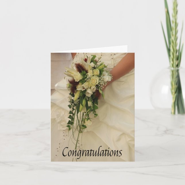 Congratulations on wedding day card (Front)