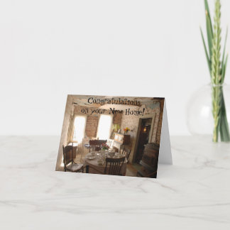 Congratulations on you New Home Card