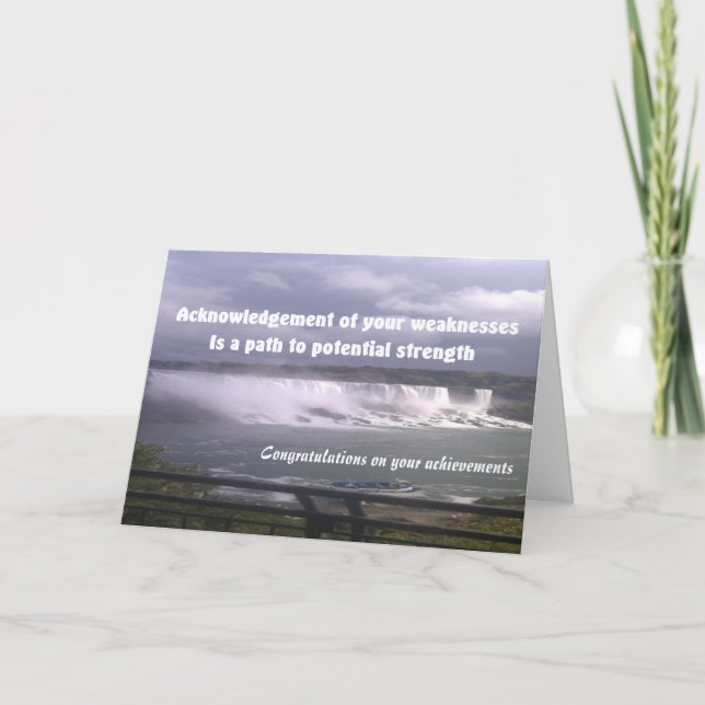 congratulations on your achievements greeting card (Front)