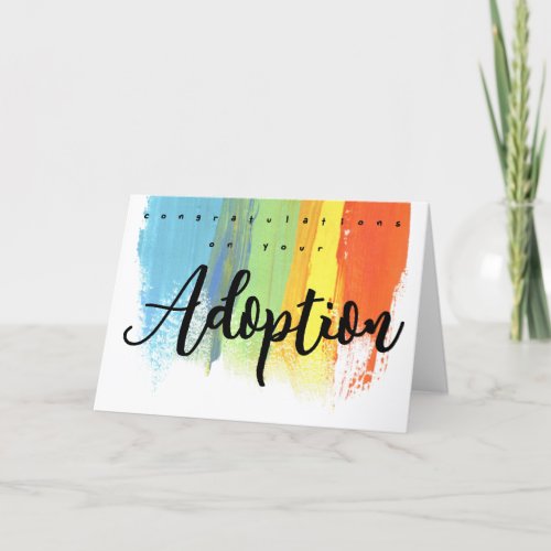 Congratulations on your adoption card