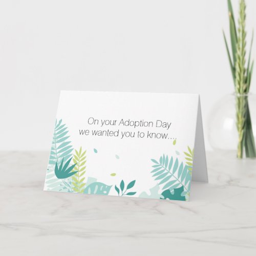 Congratulations on your adoption card