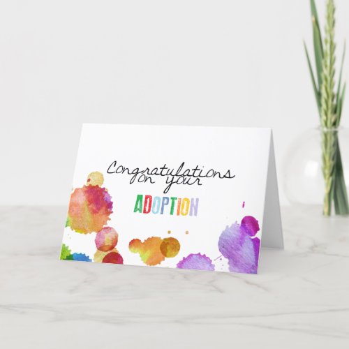 Congratulations on your adoption card