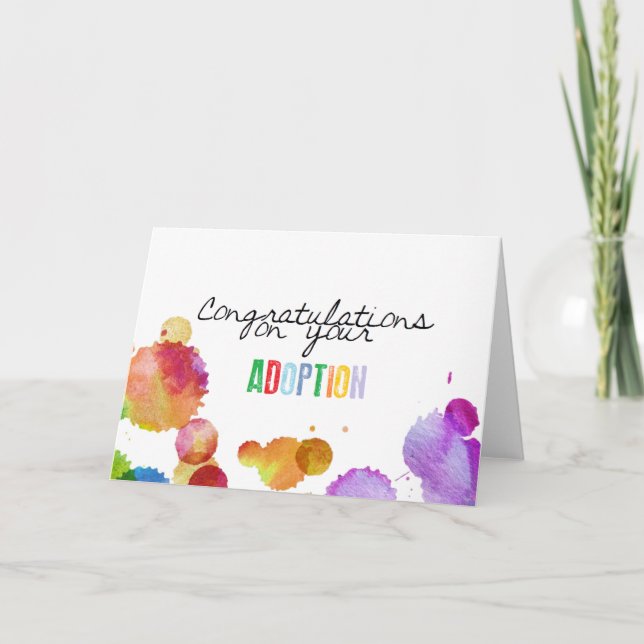 Congratulations on your adoption card (Front)