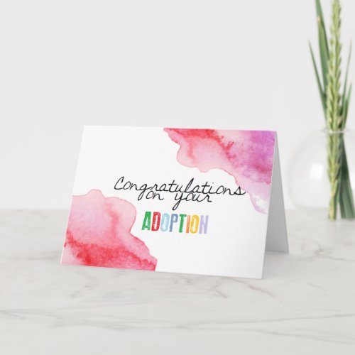 Congratulations on your adoption card