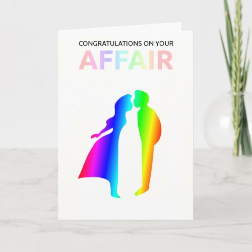 Congratulations on your affair card