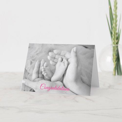 Congratulations on your Baby Girl Card