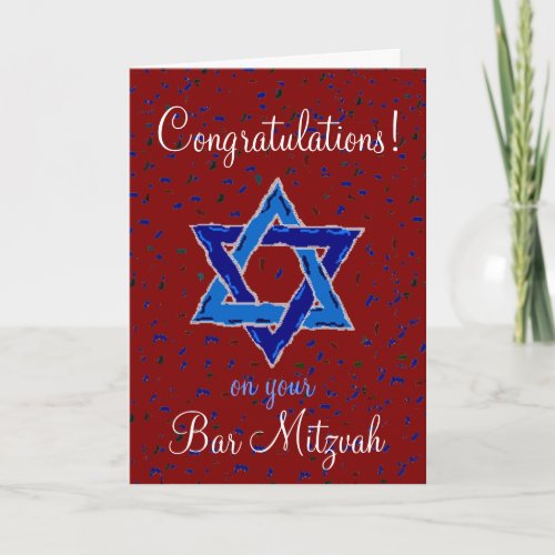 Congratulations on your Bar Mitzvah Card